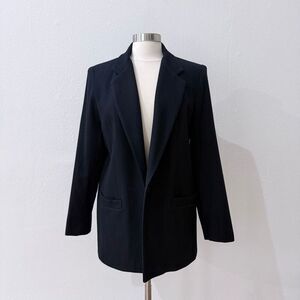 Dumas Women’s Size 10 Black 100% Virgin Wool Blazer Jacket Coat